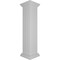 Ekena Millwork 10"W x 48"H Corner Newel Post with Panel, Peaked Capital & Base Trim (Installation kit included) NWL10X48CPP0B0 - alternate 6